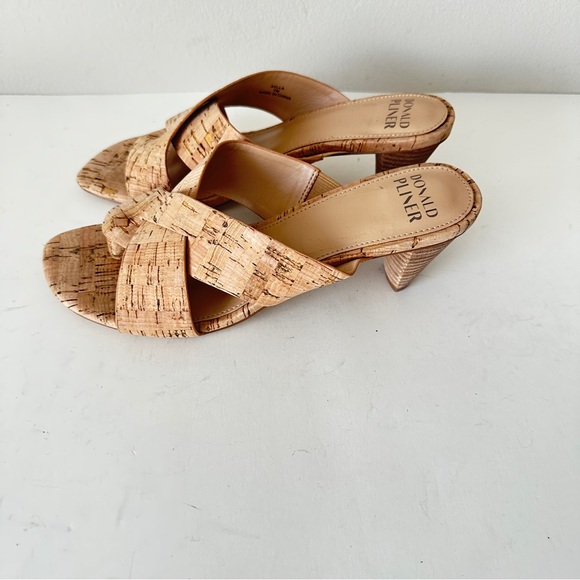 NEW Donald Pliner Aylla Cork Heeled Women's Sandals, Sz7M - Picture 3 of 14